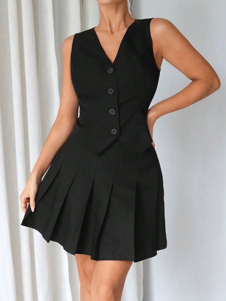 Vest & Skirt Set